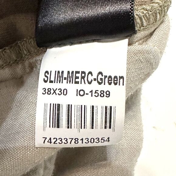 Mott & Bow Jeans Mens 38x30 Slim Merc Green Denim Straight Leg Stretch Casual - Picture 15 of 16